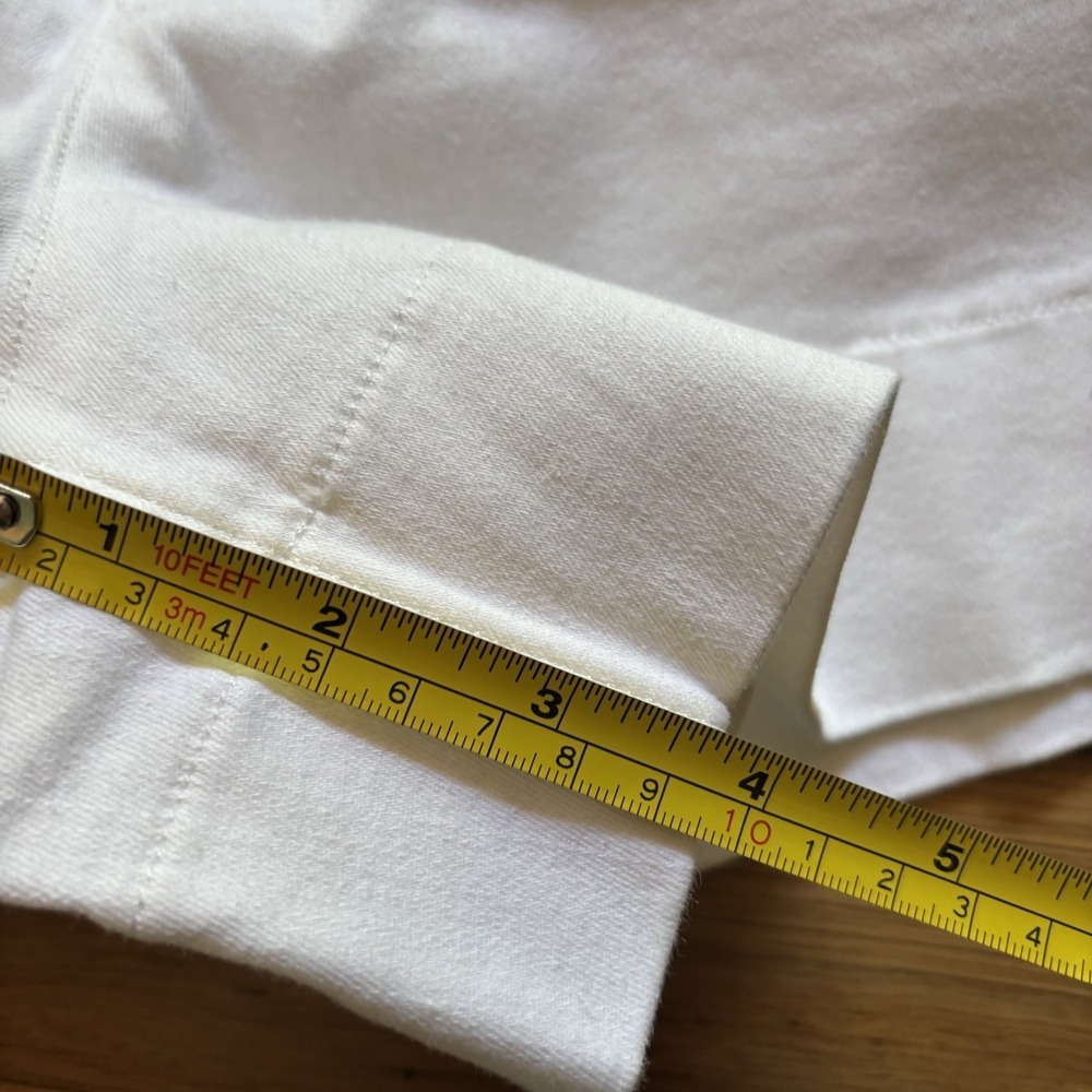 Spanx White Denim Trouser Shorts Women XL 4" Inseam Classic Stretch NWT Classic - Picture 6 of 9